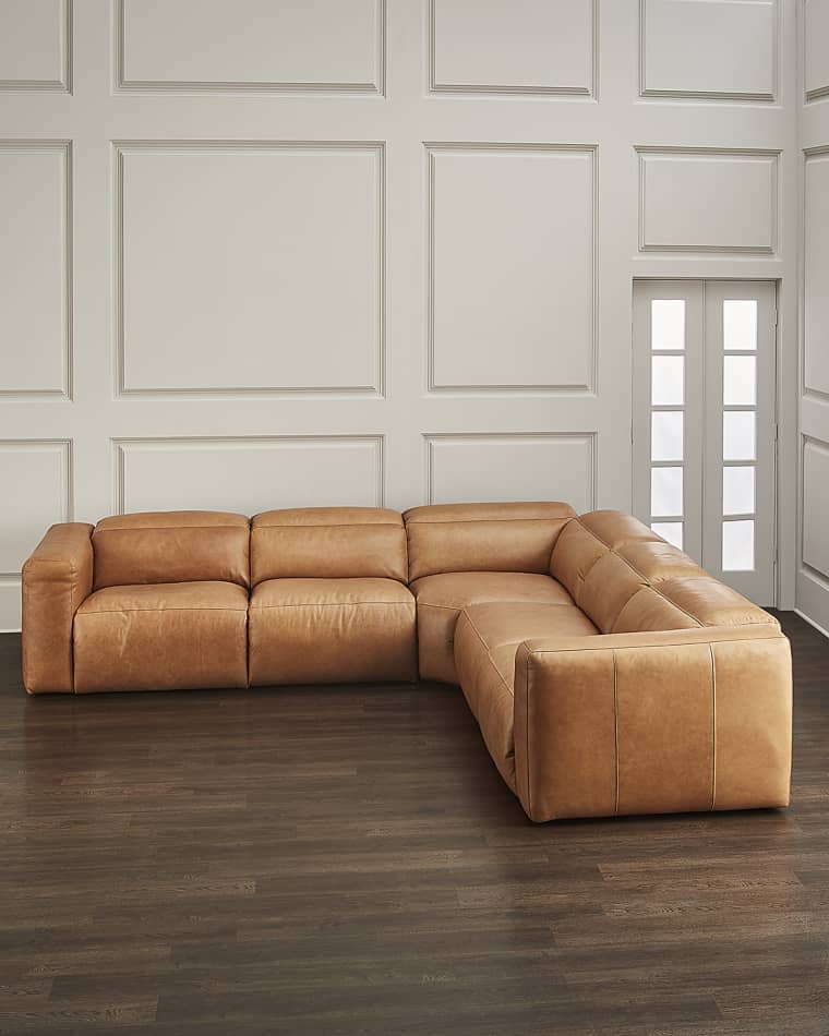 Four Hands Radley 5-Piece Power Recliner Sectional