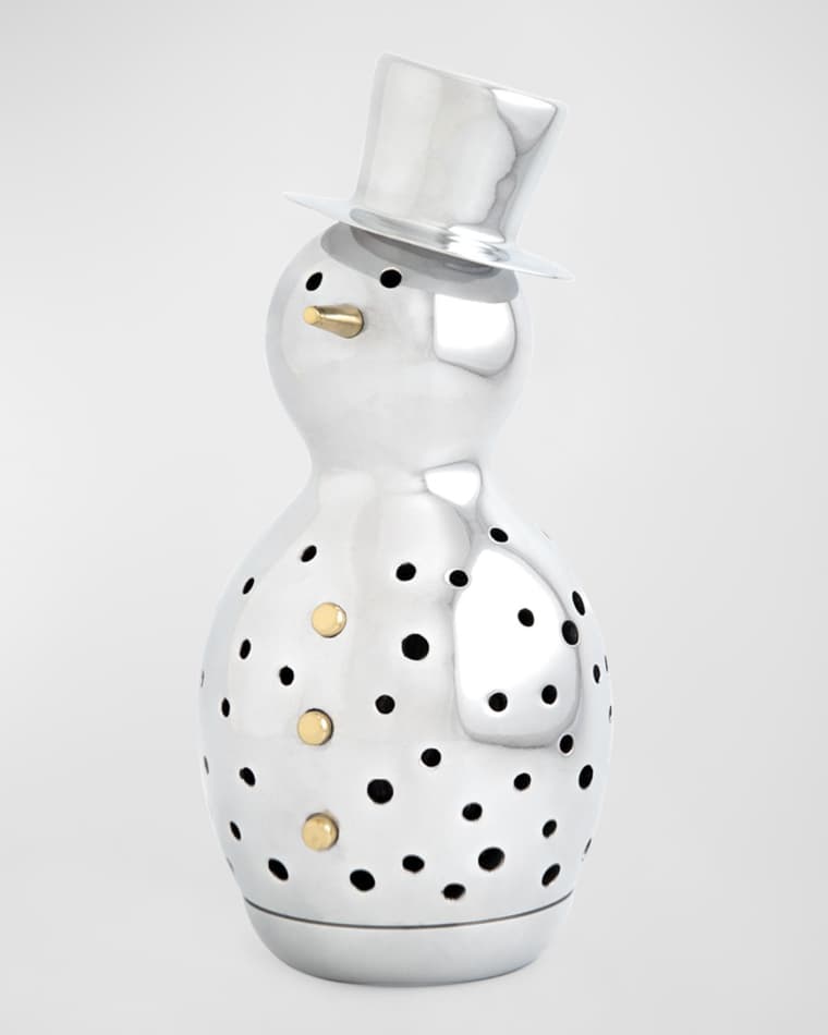 Nambe Snowman Luminary