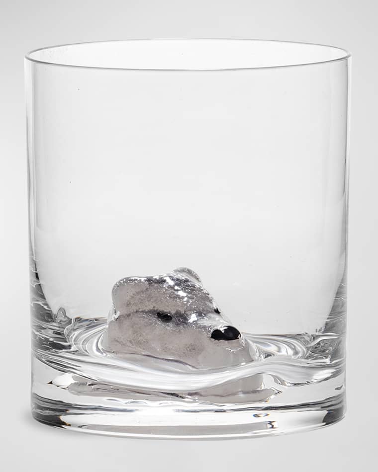 Kosta Boda New Friends Tumbler, Arctic Fox