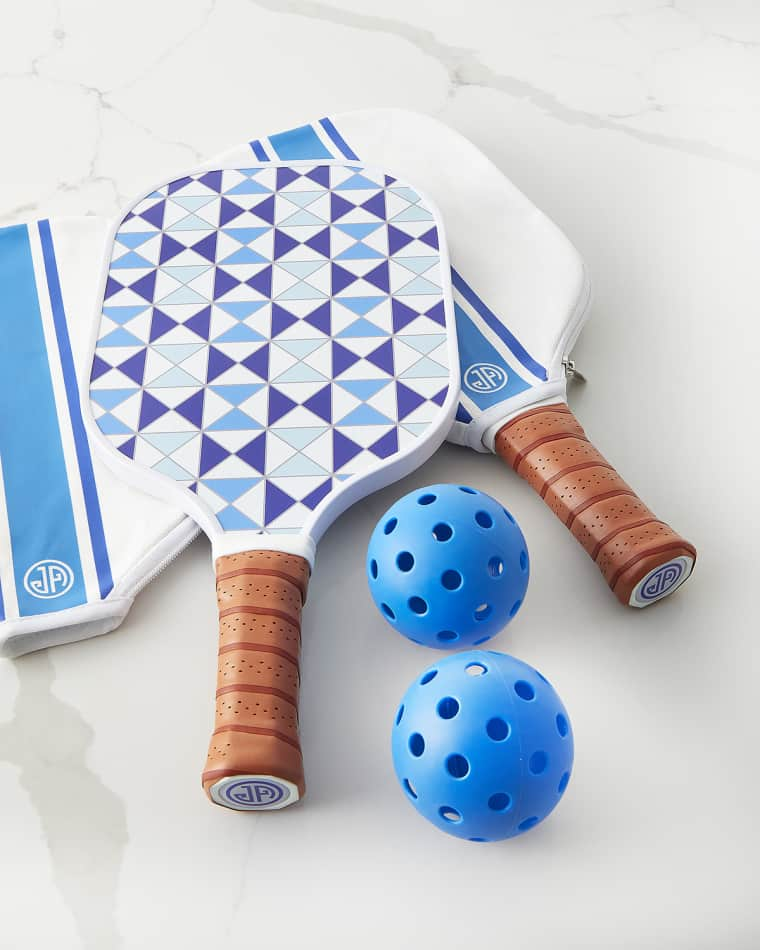 Sorrento Lacquer Golf Gift Set - Blue - Jonathan Adler