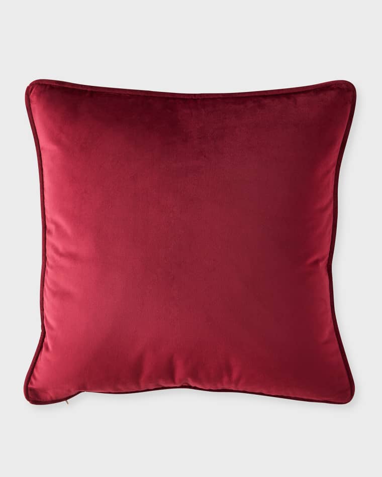Sherry Kline Home Eloise Velvet Pillow, 20" Square