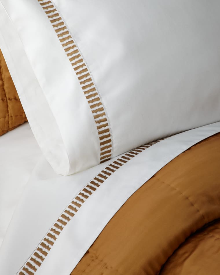 Amity Home Savona Embroidered Pillowcase Pair, Standard
