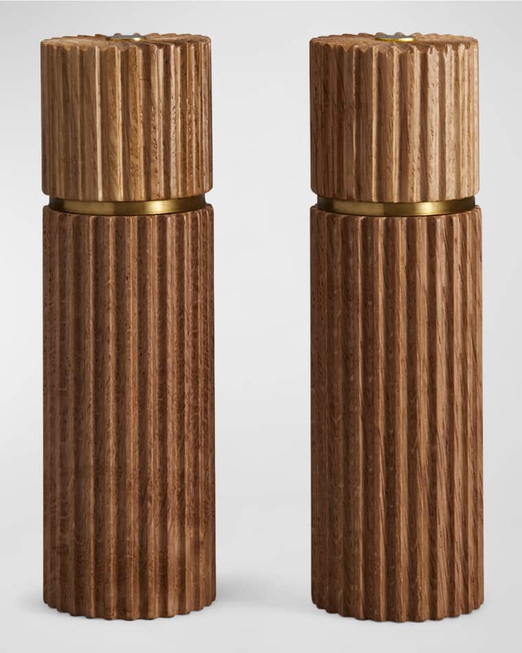 L'Objet Ionic Salt & Pepper Mills, Blonde Oak