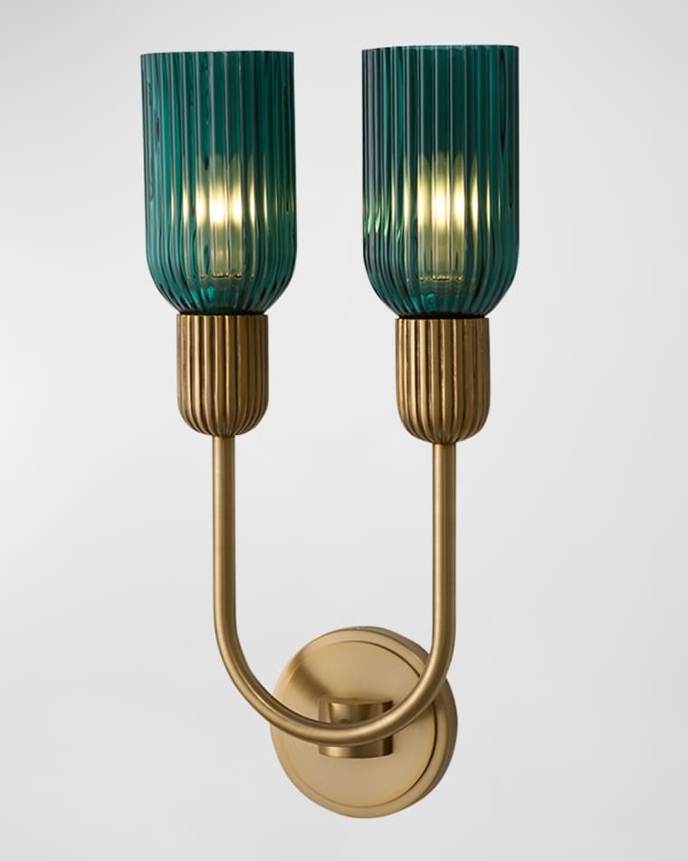 Allegri Crystal by Kalco Lighting Verde Two-Light Sconce