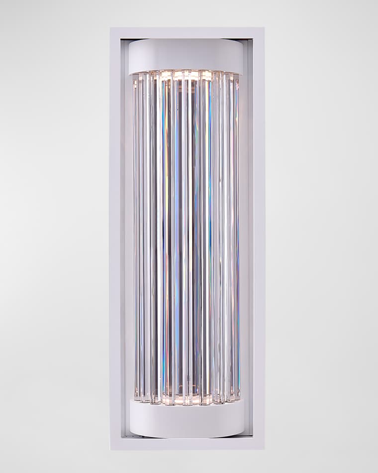 Allegri Crystal by Kalco Lighting Cilindro LED Outdoor Sconce, 28"