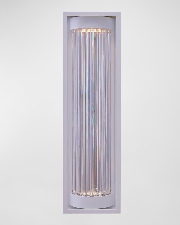 Allegri Crystal by Kalco Lighting Cilindro LED Outdoor Sconce, 36"