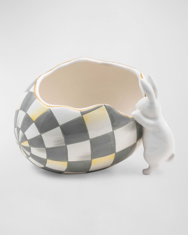 MacKenzie-Childs White Rabbit Dish