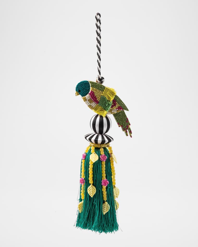 MacKenzie-Childs Parakeet Beaded Tassel