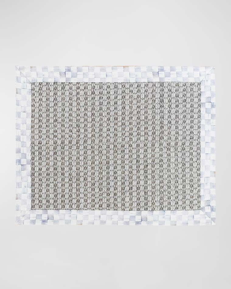 MacKenzie-Childs Sterling Check Rug, 2'x 3'