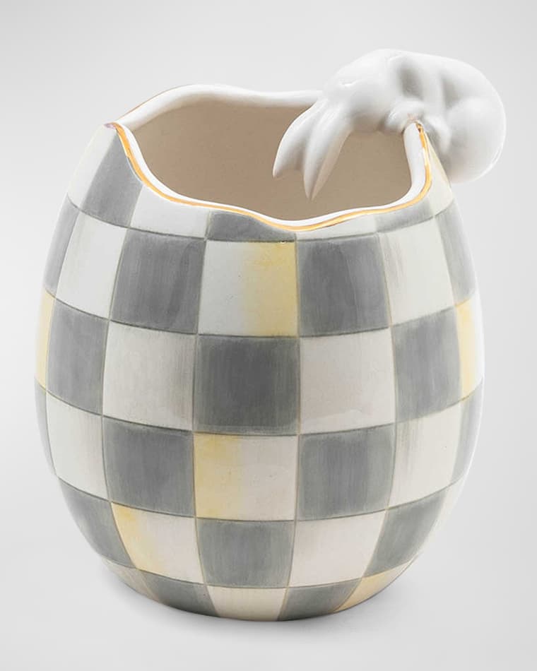MacKenzie-Childs White Rabbit Vase