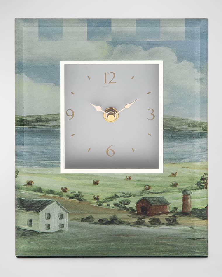 MacKenzie-Childs Landscape Carriage Clock