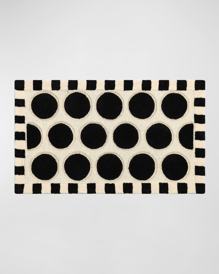 MacKenzie-Childs Dots A Lots Rug, 2' x 4'