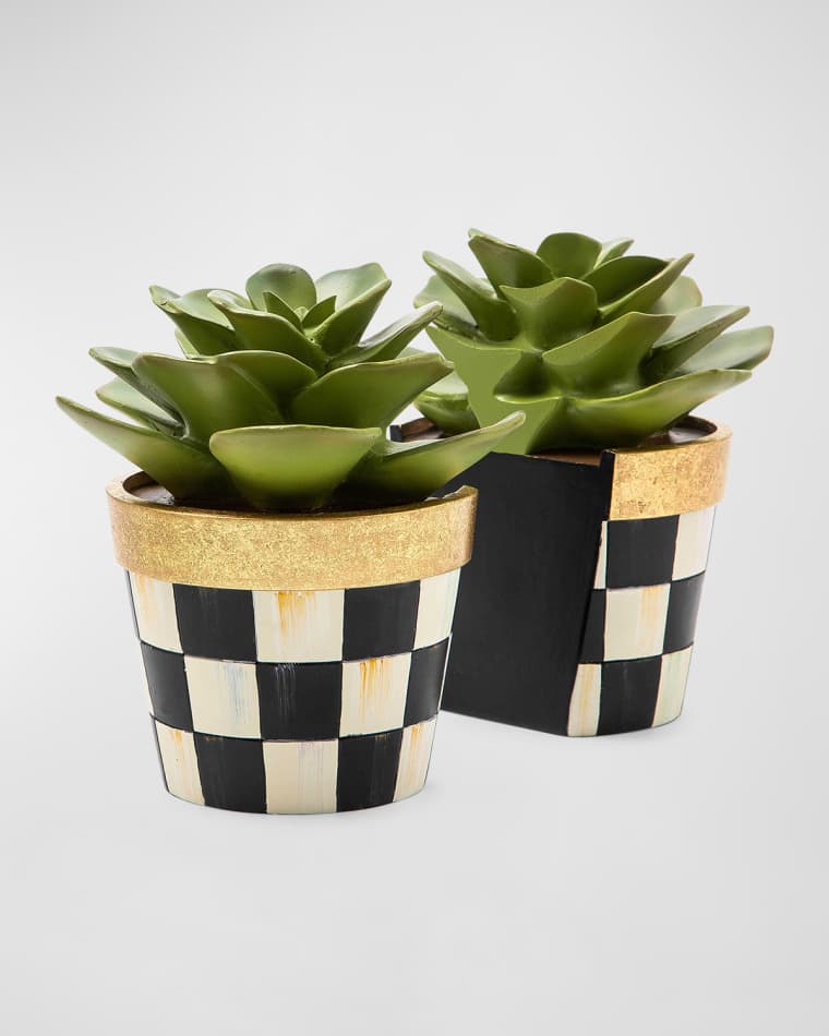 MacKenzie-Childs Succulent Bookends