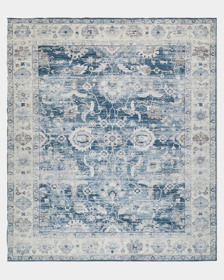 Exquisite Rugs x THE MET Vintage Loom Blue & Beige Rug, 10' x 14'