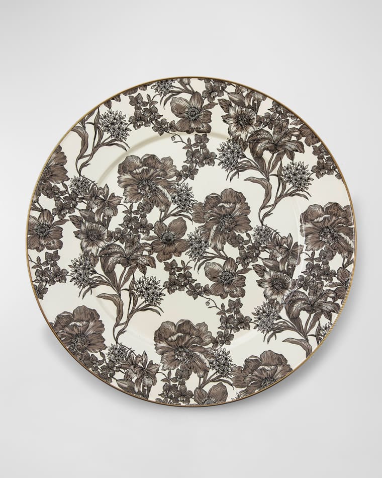 MacKenzie-Childs Sterling English Garden Enamel Serving Platter