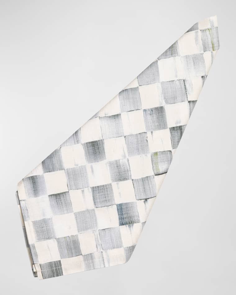 MacKenzie-Childs Sterling Check Napkin