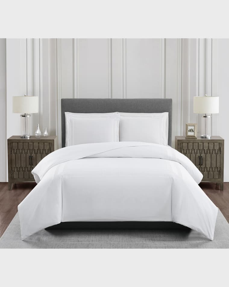 Charisma Bristol Embroidered 3-Piece Duvet Set, Queen
