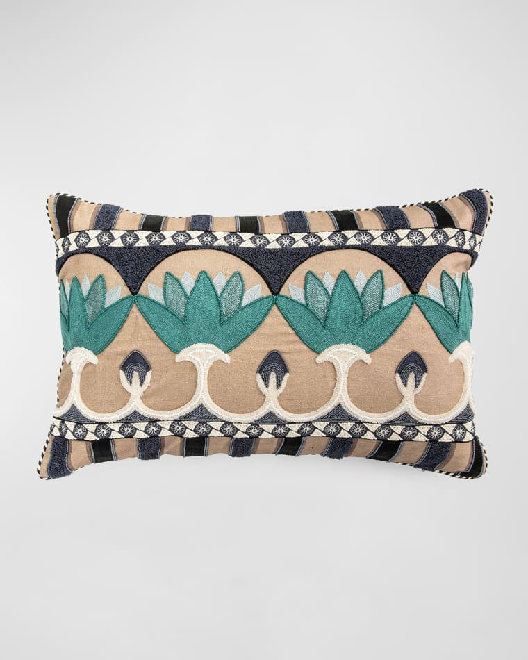 MacKenzie-Childs Lotus Lumbar Pillow