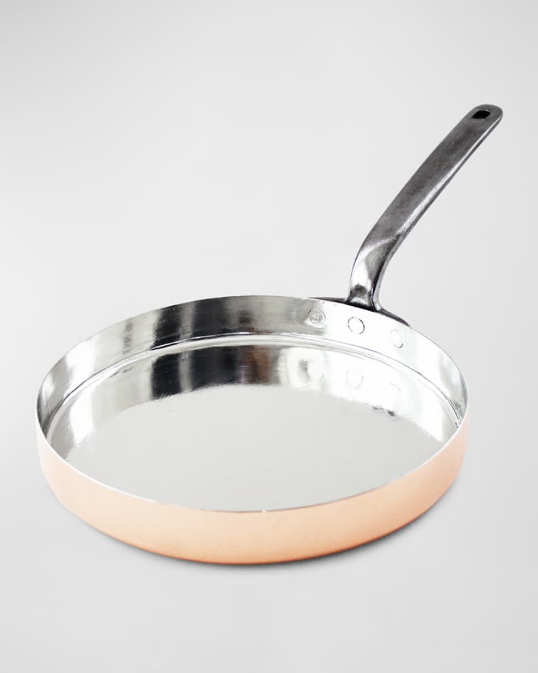Coppermill Kitchen Antique Medium English Crepe Saute Pan, C.1850