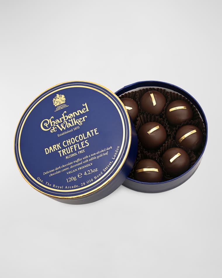Charbonnel Et Walker Dark Chocolate Truffles with Edible Gold Leaf