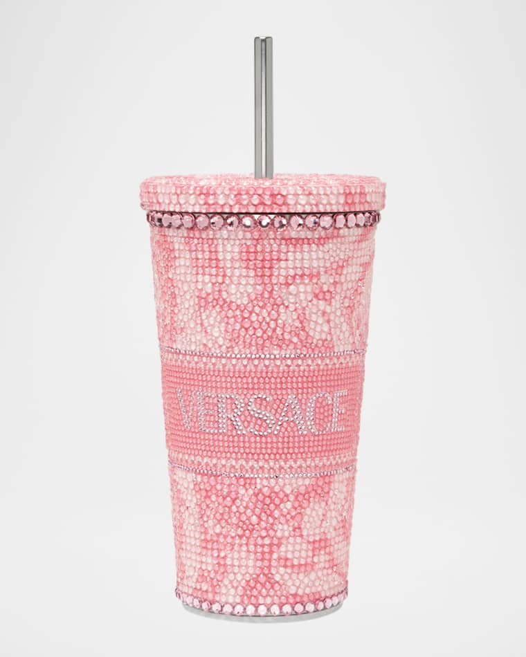 Versace Home Collection Project Barocco Embellished Travel Mug, 16.9 oz.