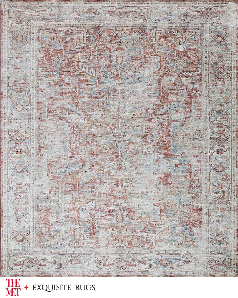 Exquisite Rugs x THE MET Antique Loom Rust & Beige Rug, 10' x 14' Antique Loom Rust & Beige Rug, 9' x 12' Antique Loom Rust & Beige Rug, 8' x 10'