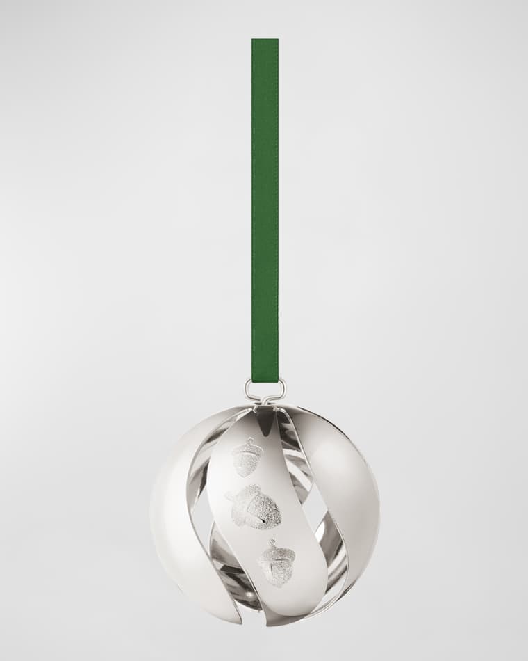 Georg Jensen 2023 Palladium-Plated Ball Ornament