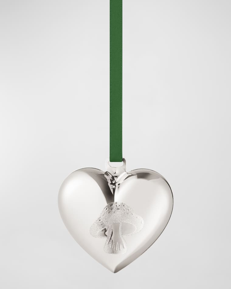 Georg Jensen 2023 Palladium-Plated Heart Ornament