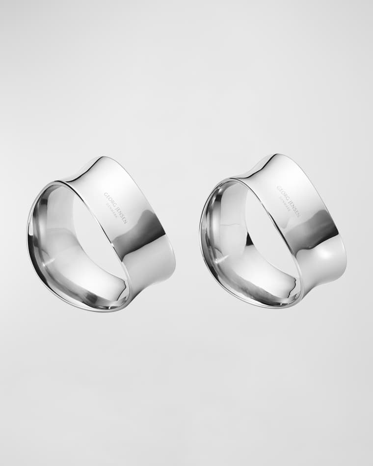 Georg Jensen Cobra Napkin Rings, Set of 2