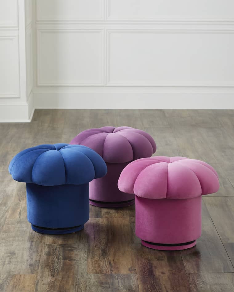 Haute House Mushroom Swivel Ottoman Mushroom Swivel Ottoman Mushroom Swivel Ottoman