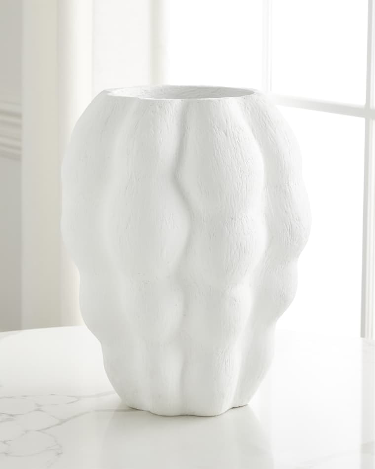 Old World Design Otto Gesso Finished Vase
