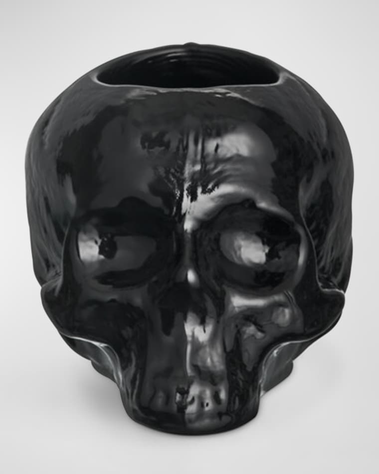 Kosta Boda Still Life Skull Votive Candleholder