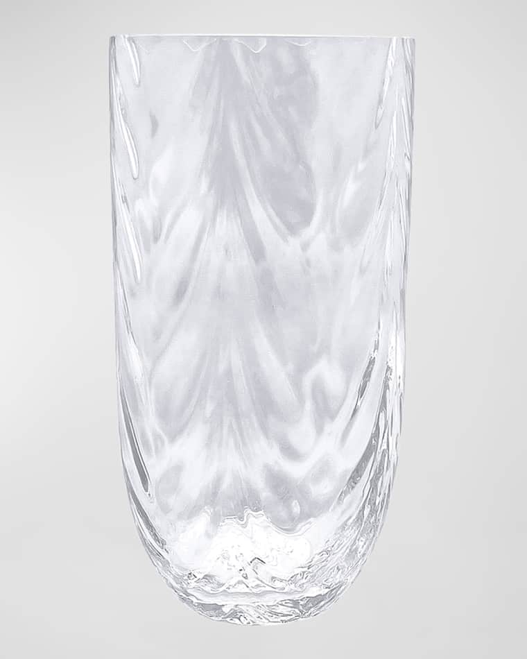 Mariposa Sip Sip Wave Crystal Clear Drinking Glass