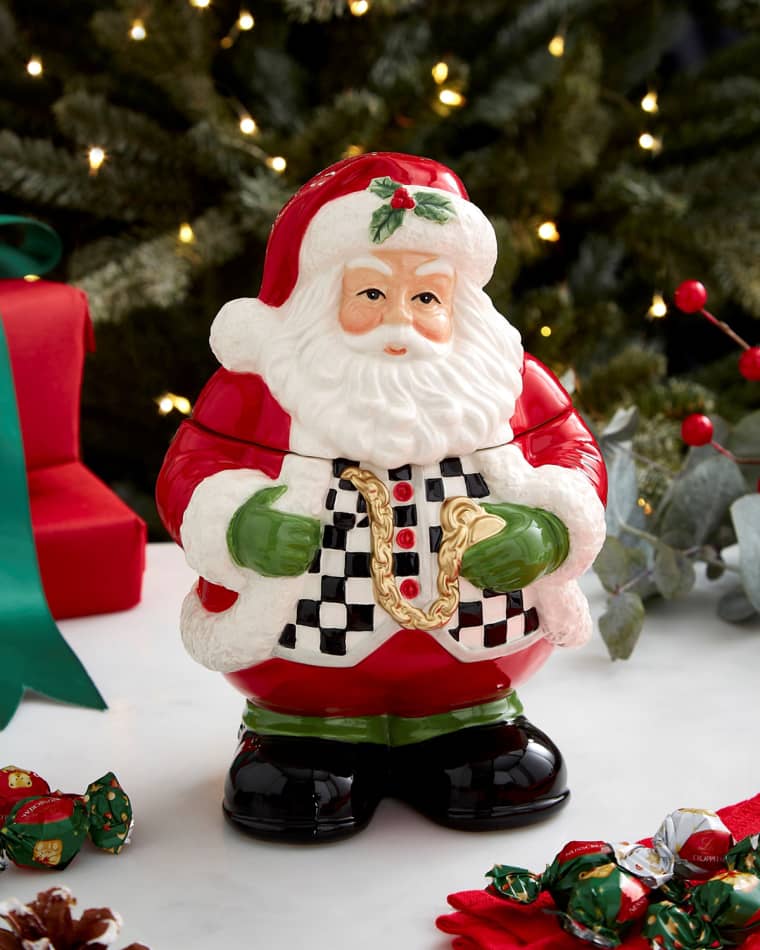 Spode Santa Christmas Candy Jar