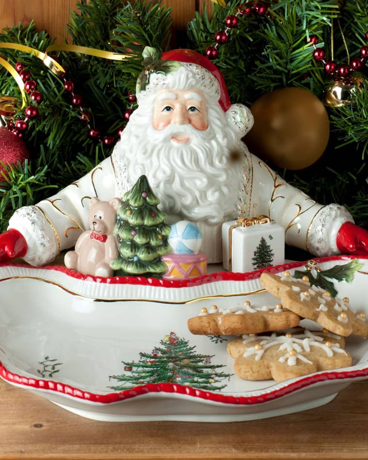 Spode Christmas Tree Santa Dish