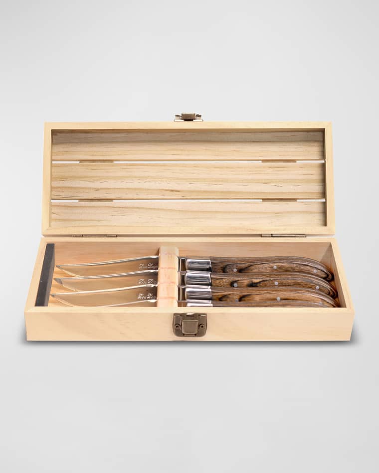Couzon Noyer Steak Knives, Set of 4