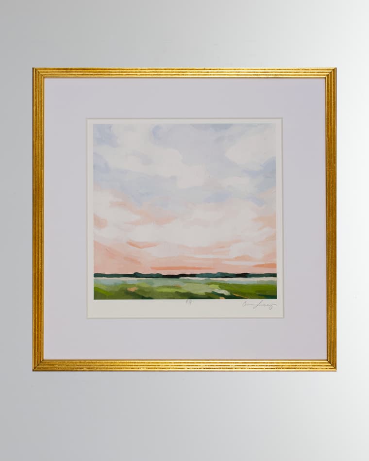 Shadow Catchers "Pink Horizon II" Giclee on Paper Wall Art