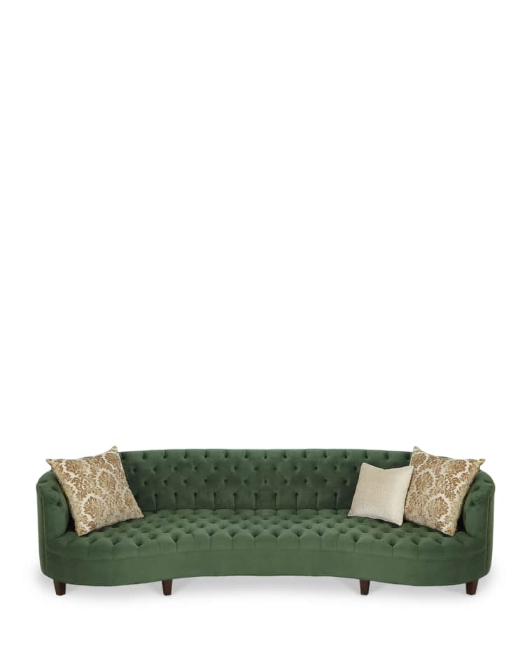 Haute House Vaughn Tufted Velvet Sofa - 90"