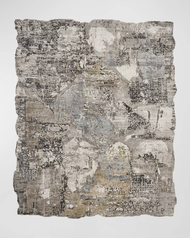 Haven & Loom Abstract Hand-Knotted Rug, 6' x 9'