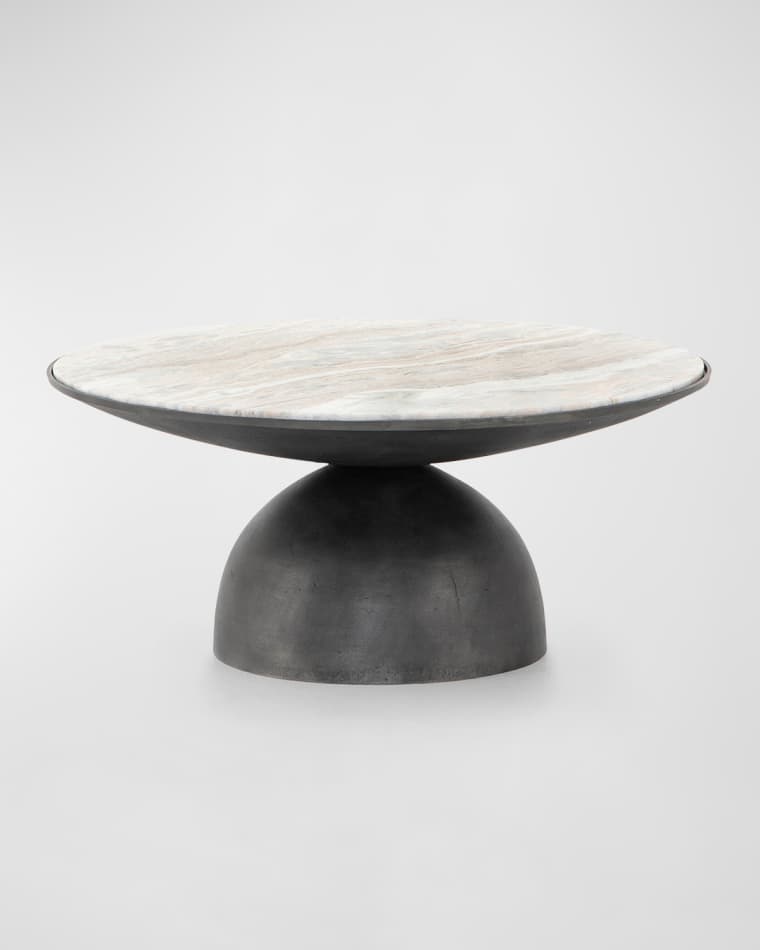 Four Hands Corbett Marble Top Coffee Table