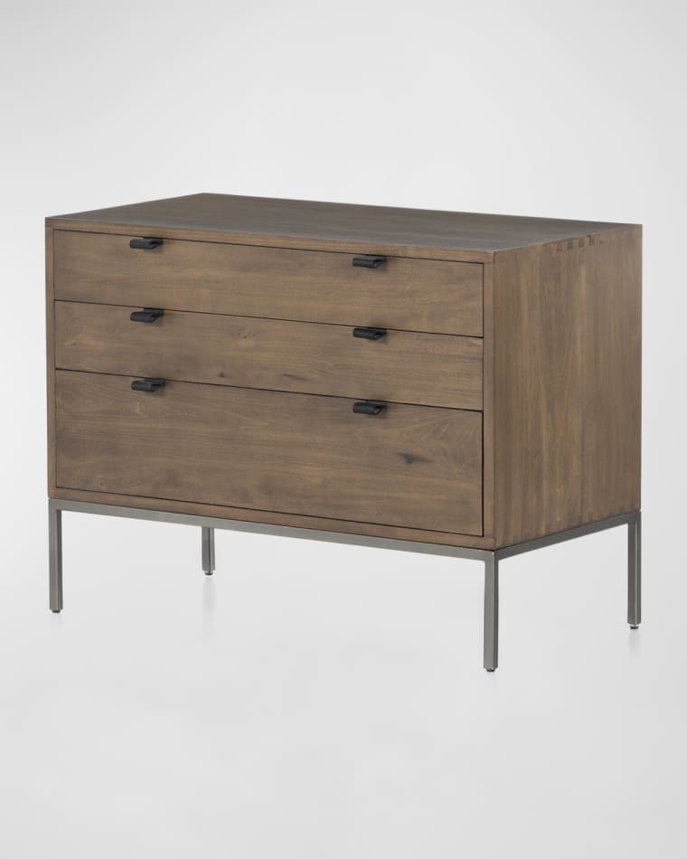 Four Hands Trey 3-Drawer Nightstand