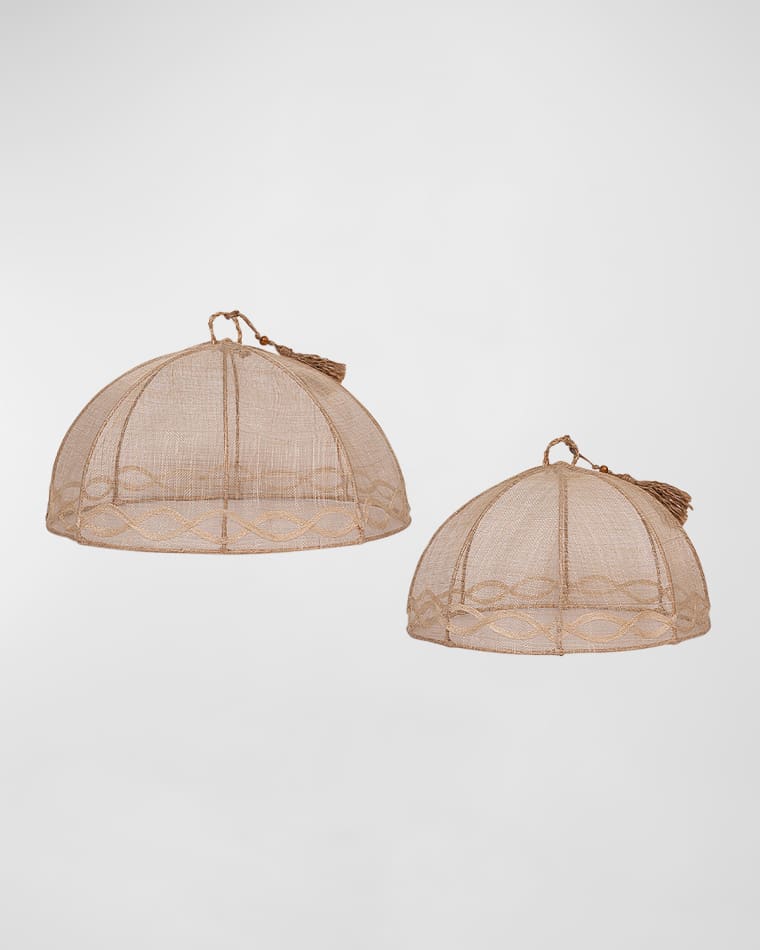 Juliska Tuileries Garden Mesh Round Food Covers, Set of 2