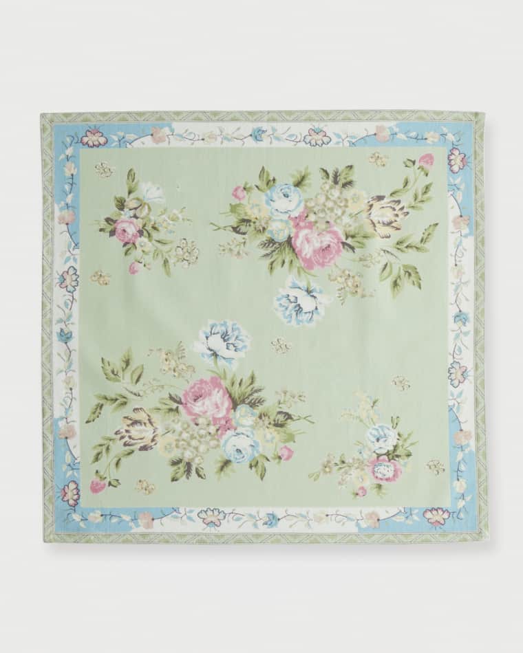 Handprint Potpourri Celadon Napkins, Set of 6