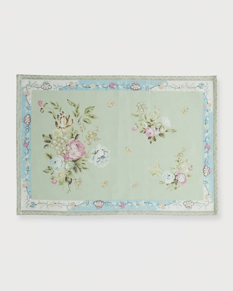 Handprint Potpourri Celadon Placemats, Set of 6