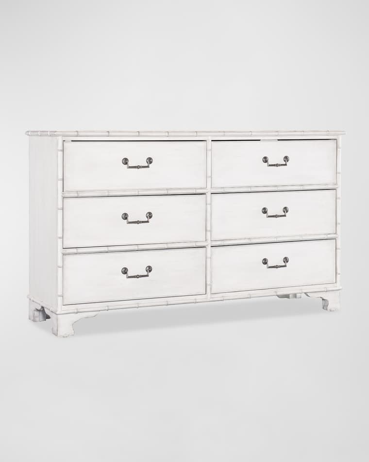 Hooker Furniture Charleston White 6-Drawer Dresser