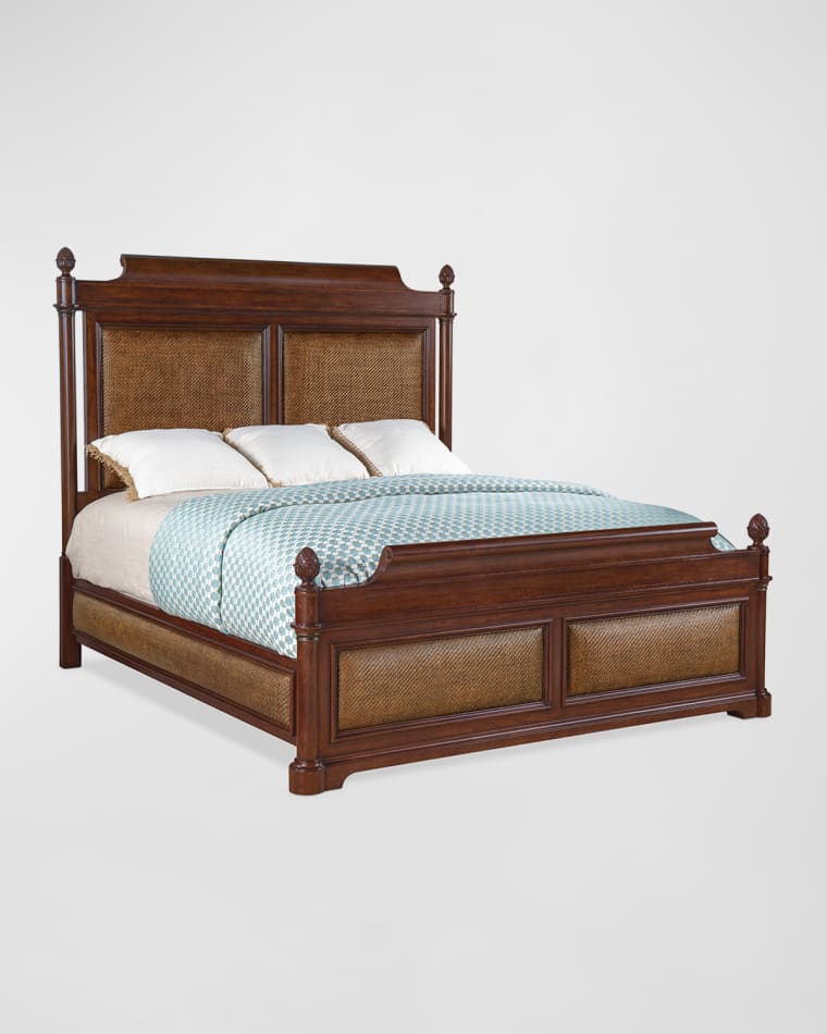 Hooker Furniture Charleston King Cane Panel Bed
