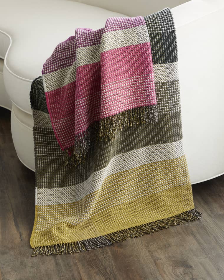 Designers Guild Montaigne Rosewood Throw, 51" x 75"