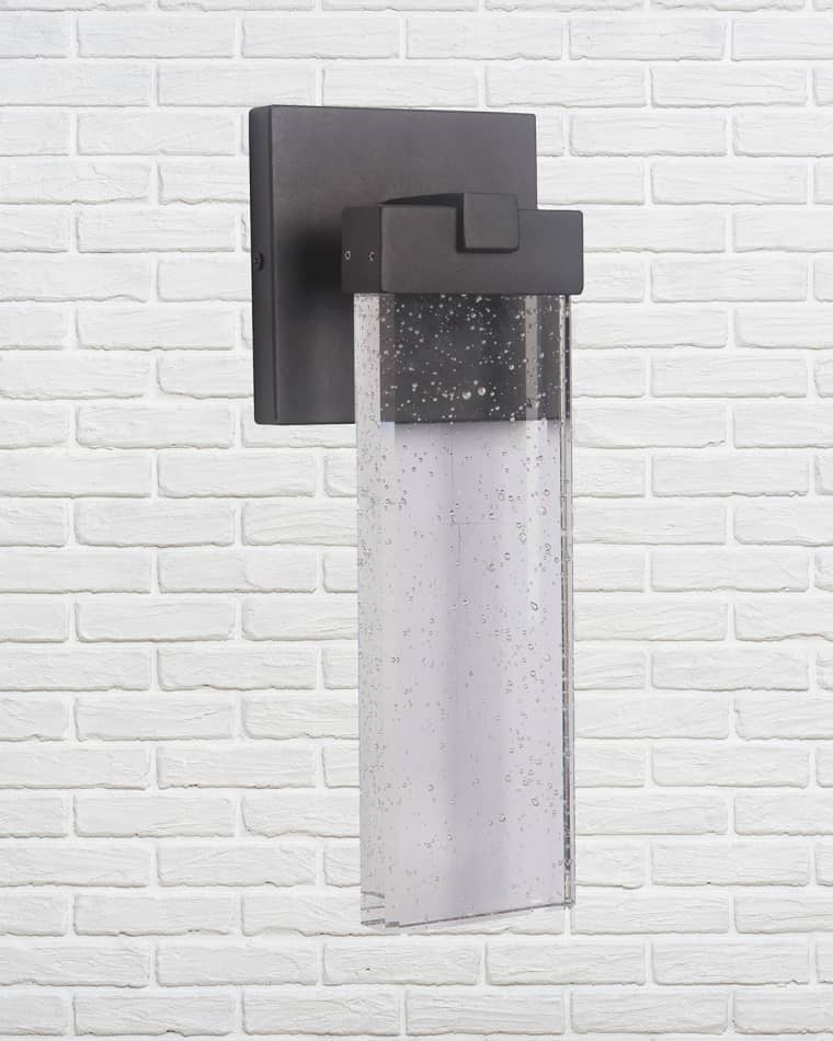 Ellington Aria 1-Light LED Outdoor Wall Mount, Matte Black