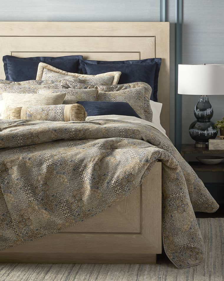 Austin Horn Collection Mesa Velvet Euro Sham Mesa Main Euro Sham Mesa Neckroll Pillow