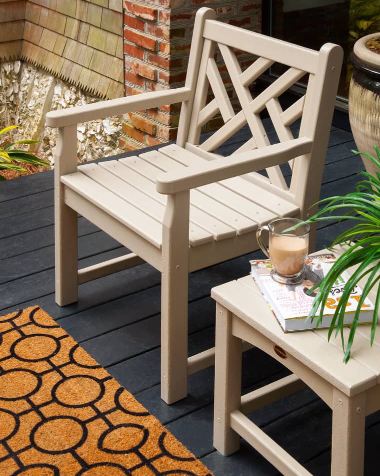 POLYWOOD Chippendale Garden Arm Chair